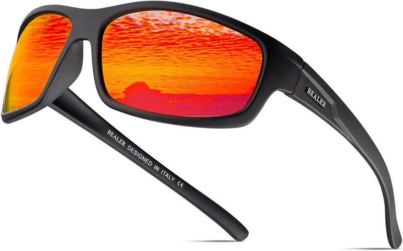 BEALER Store Polarized Sports Sunglasses for Men Lightweight TR90 Frame Sun Glasses Driving Cycling Fishing UV Protection Shades - Image 1